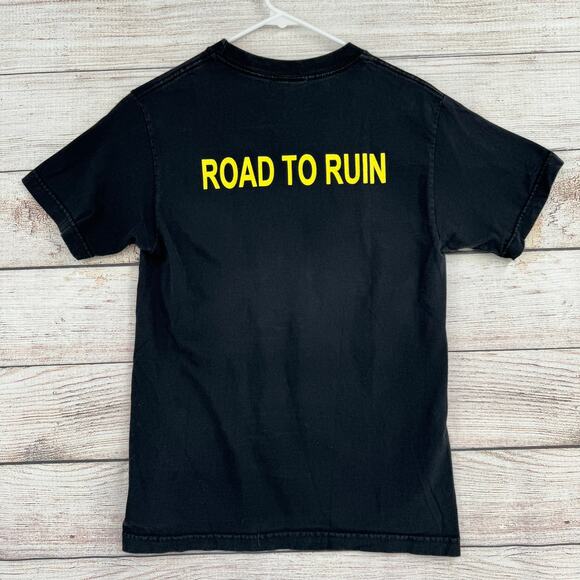 Vintage 90s Chaser Ramones Road to Ruin T-Shirt Mens Small Black Punk Rock - Picture 2 of 8